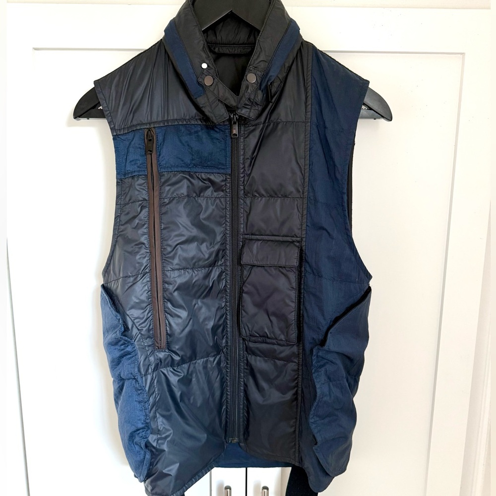 BALENCIAGA Modular / Tactical Lightweight Puffer Vest With Collar Pocketed Hood